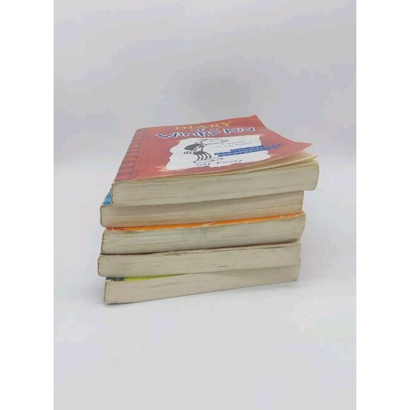 Lot 5 Diary Of A Wimpy Kid Books Series All Softcover Paperback Kinney 1,3,7,8,9 - Picture 2 of 10